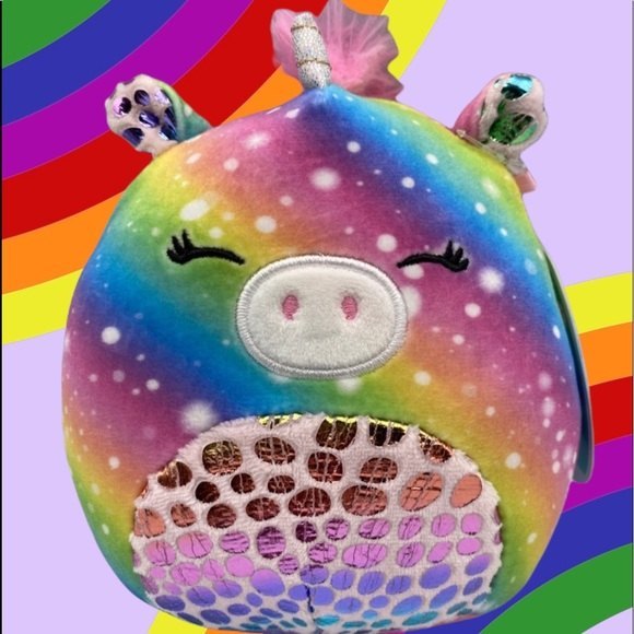 Squishmallow - 2021 5" Rainbow Unicorn Prim Walgreens Exclusive New - Picture 1 of 9